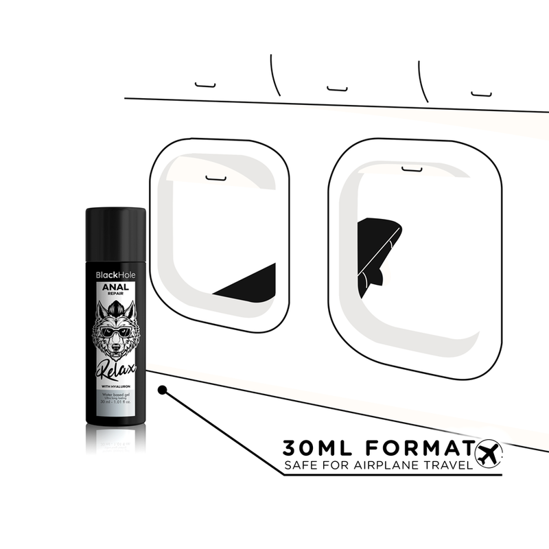 LUBRIFICANTE ANAL RELAXANTE À BASE DE ÁGUA COM HIALURON 30 ML